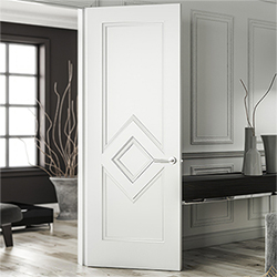 Deanta Ascot Internal Fire Door with 3 Panel - White Primed