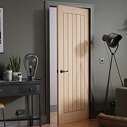 LPD Belize Internal Door with 5 Panel - Prefinished Oak