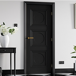 LPD Antwerp Internal Door with 3 Panel - Black Primed