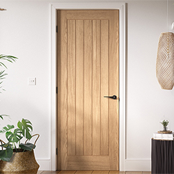 LPD Belize Internal Door with 5 Panel - Unfinished Oak