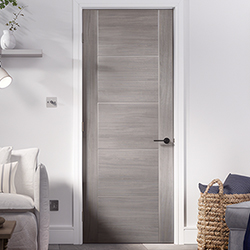 LPD Vancouver Internal Door with 5 Panel - Prefinished Light Grey