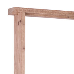 LPD Internal Door Lining Pair and Loose Stop - Unfinished Redwood