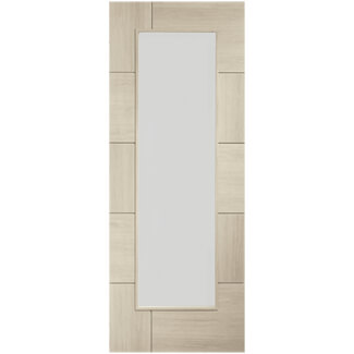 XL Joinery Ravenna Blanco Oak 10-Panels 1-Lite Internal Glazed Door