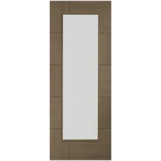 XL Joinery Ravenna Cappuccino Oak 10-Panels 1-Lite Internal Glazed Door