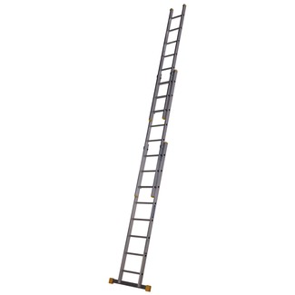 Werner Box Section 8 D-Rung Triple Extension Aluminium Ladder 2.41m