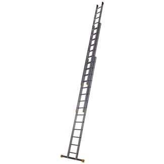 Werner Box Section 14 D-Rung Triple Extension Aluminium Ladder 4.09m