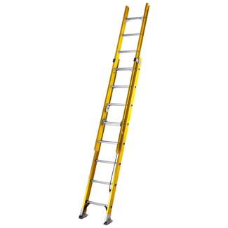 Werner ALFLO Fibreglass 8 D-Rungs Double Extension Trade Ladder 2.5m