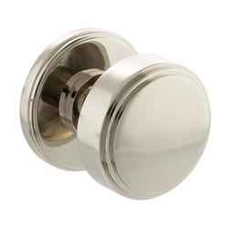 Atlantic Millhouse Brass Boulton Stepped Mortice Knob on Concealed Fix Rose - 65mm Dia