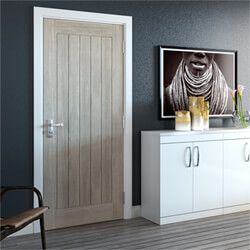 JB Kind Colorado Laminate Internal Door with 5 Panel - Grey
