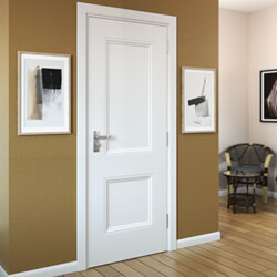 JB Kind Hardwick Internal Door with 2 Panel - White Primed