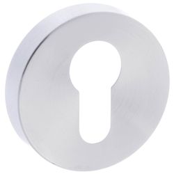 Atlantic Forme Euro Escutcheons on Minimal Round Rose - 50mm Dia