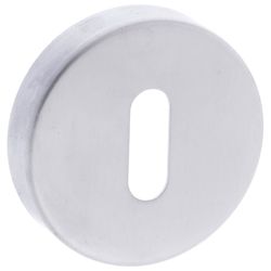 Atlantic Forme Key Escutcheons on Minimal Round Rose - 50mm Dia
