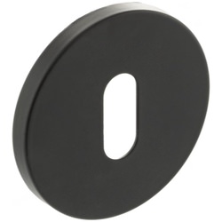 Atlantic Millhouse Key Escutcheons on 5mm Slimline Round Rose in Brass - 51 Dia x 5mm T