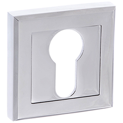 Atlantic Status Euro Escutcheons on Square Rose - 51mm W