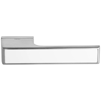 Atlantic Tupai Rapido VersaLine Tobar Lever Door Handle On Long Rose - White Decorative Plate