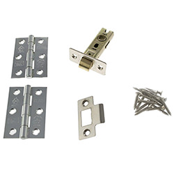 Atlantic 2.5 Inch Latch with 3 x 3 Inch Ball Bearing Hinges