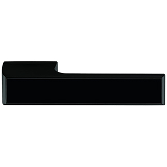 Atlantic Tupai Rapido VersaLine Tobar Lever Door Handle on Long Rose - Matt Black Decorative Plate