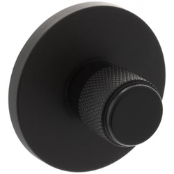 Atlantic Millhouse WC Turn And Release on 5mm Slimline Round Rose - Knurled Brass