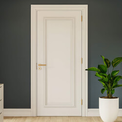 Deanta Blenheim Internal Door with 1 Panel - White Primed