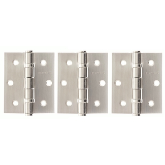 Atlantic 3 Inch Ball Bearing Steel Hinges - Pack Of 3