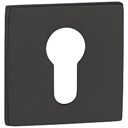 Atlantic Tupai Rapido 5S Line Euro Escutcheons on 5mm Slimline Square Rose - 52mm W