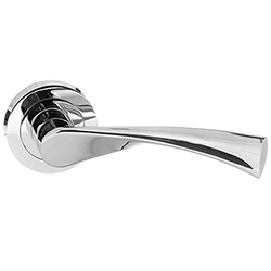 Atlantic Status Colorado Lever Door Handle on Round Rose - 128mm L