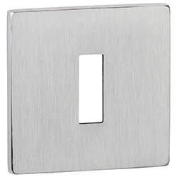 Atlantic Tupai Rapido 5S Line Key Escutcheons on 5mm Slimline Square Rose - 52mm W