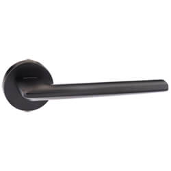 Atlantic Forme Boston Lever Door Handle on Minimal Round Rose - 140mm L