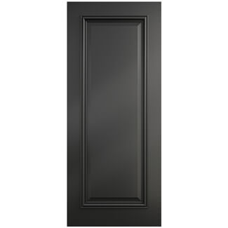 Deanta Blenheim Pre-Finished Black 1-Panel Internal Door