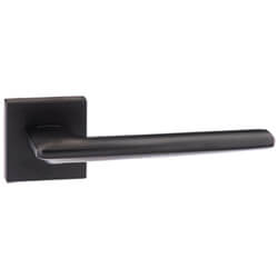 Atlantic Forme Boston Lever Door Handle on Minimal Square Rose - 140mm L