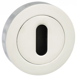 Atlantic Senza Pari Key Escutcheons on Round Rose - 51mm Dia