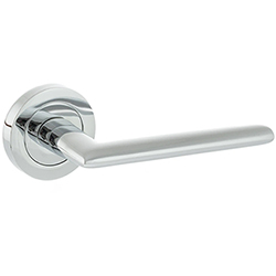 Atlantic Status Alabama Lever Door Handle on Round Rose - 117mm L