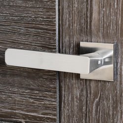 Atlantic Oro Galassia Designer Lever Door Handle on Square Rose - 144mm L
