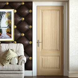 JB Kind Trent Internal Door with 2 Panel - Unfinished Oak