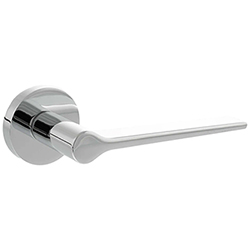 Atlantic Senza Pari Laviarno Lever Door Handle on Minimal Round Rose - 135mm L