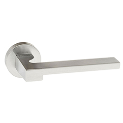 Atlantic Forme Ginevra Lever Door Handle on Minimal Round Rose - 138mm L