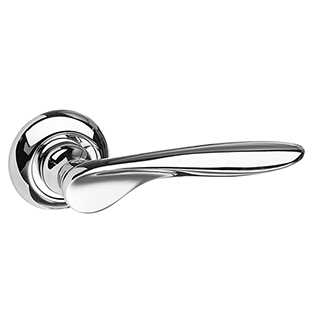 Atlantic Mediterranean Malta Lever Door Handle on Round C-Rose