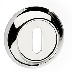 Atlantic Mediterranean Key Escutcheons on Round C-Rose - 51mm Dia