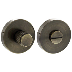 Atlantic Senza Pari WC Turn And Release on Minimal Round Rose - Knurled - 33mm Dia