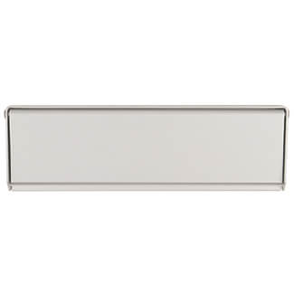 Dale Standard letter plate - Satin Anodised Aluminium