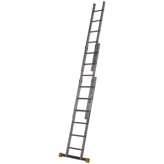 Werner Box Section 6 D-Rung Triple Extension Aluminium Ladder 1.85m