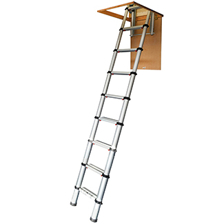 Werner Telescopic Loft Ladder - 2.9m