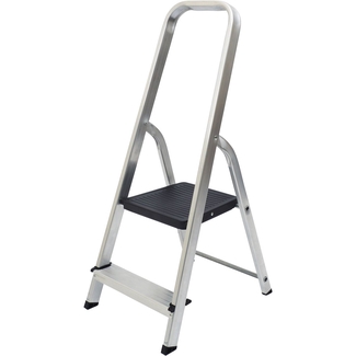 Werner 2 Tread High Handrail Aluminium Stepladders