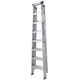 Werner Mastertrade Swingback Aluminium Stepladders - 8 Tread