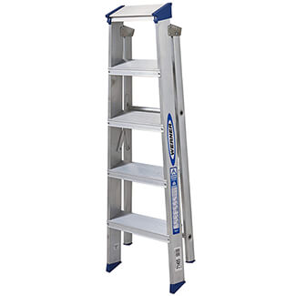 Werner Mastertrade Swingback Aluminium Stepladders - 5 Tread