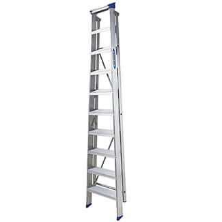 Werner Mastertrade Swingback Aluminium Stepladders - 10 Tread