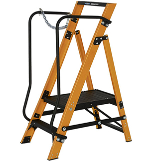 Werner Megastep 2 Tread Fibreglass Platform Ladder