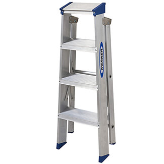 Werner Mastertrade Swingback Aluminium Stepladders -  4 Tread