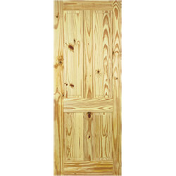 LPD Unfinished Internal Door with 4 Panel - Knotty Pine
