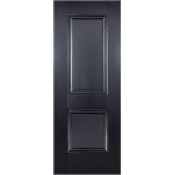 LPD Arnhem Internal Door with 2 Panel - Black Primed